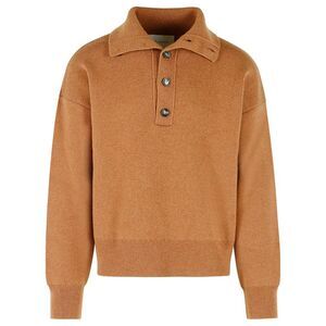 Ami Paris Brown Wool Sweater Men